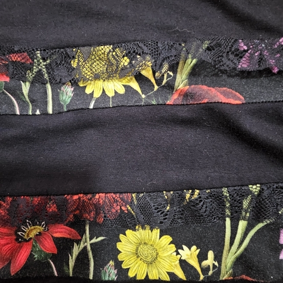 Desigual Womens Dress Paloma Floral/Lace Bell Sleeves Fairycore Fairygoth - Picture 8 of 11